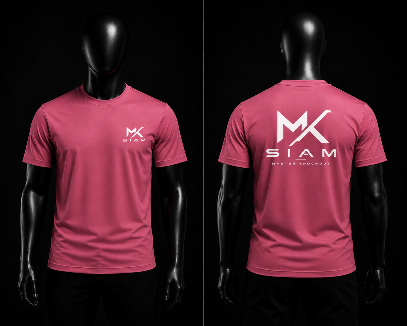 T-shirt MK SIAM Rose — vue avant et arrière