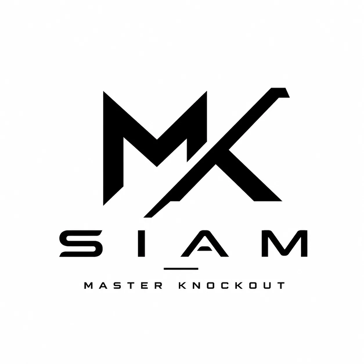 Logo MK SIAM Master Knockout, marque de sportswear belge